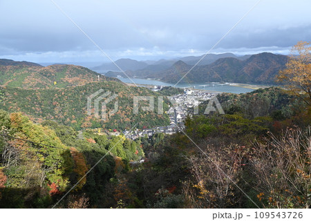 【兵庫・豊岡】 山頂駅から見る城崎温泉　 109543726