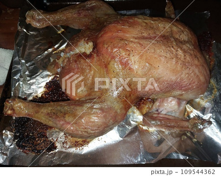 Oven-cooked chicken with rice Oven-cooked chicken with rice 109544362