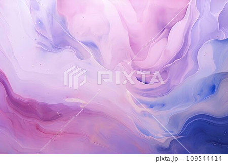 Marbled pink blue purple abstract background. Liquid marble ink pattern. abstract paint mixing in water Marbled pink blue purple abstract background. Liquid marble ink pattern. abstract paint mixing in water 109544414