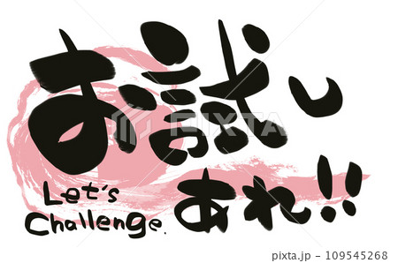 手書き筆文字　お試しあれ！！ 109545268