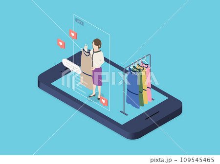 アイソメトリック｜ECサイトとライブ配信を組み合わせた販売方法「Live Commerce」 109545465
