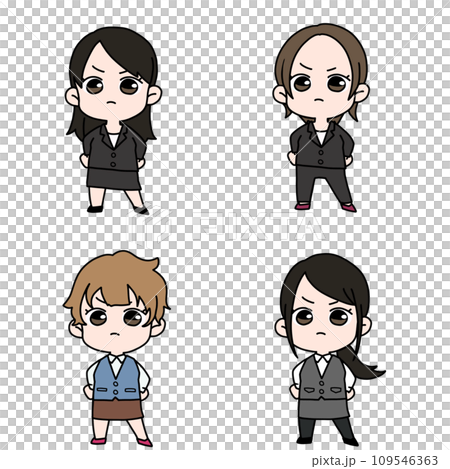 Working woman illustration set 3 109546363