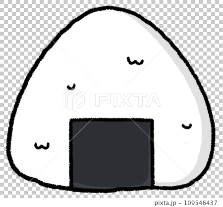一個簡單的飯糰的插圖 一個簡單的飯糰的插圖 109546437