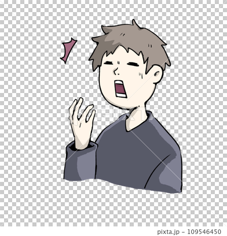大事なことを思い出して青ざめている男性のイラスト 大事なことを思い出して青ざめている男性のイラスト 109546450