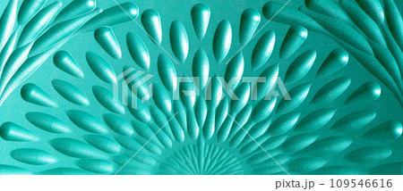 Green leather texture. able to use as a background 109546616