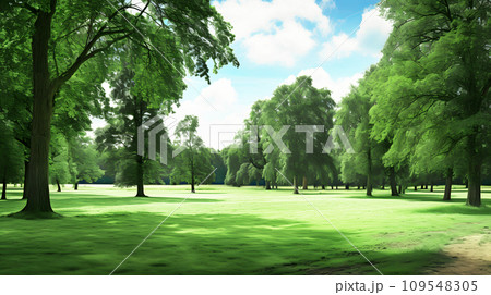 緑の公園のイラスト素材 [109548305] - PIXTA