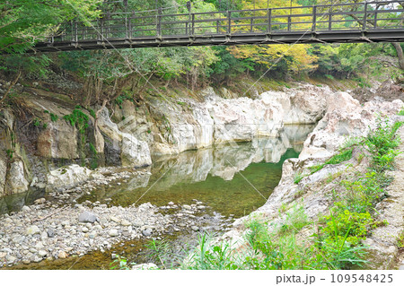【猿飛千壺峡】 大分県中津市山国町草本 【猿飛千壺峡】 大分県中津市山国町草本 109548425
