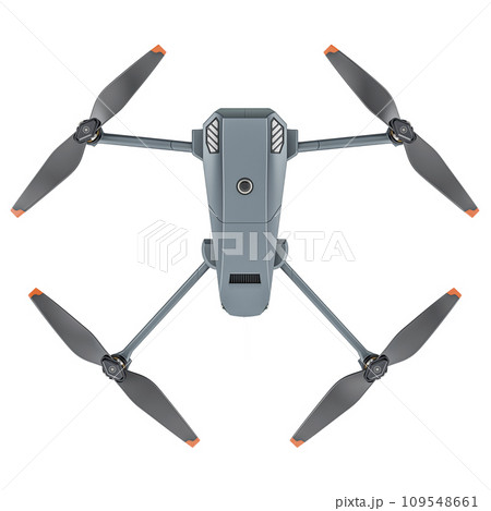 Modern Drone, top view. 3D rendering 109548661