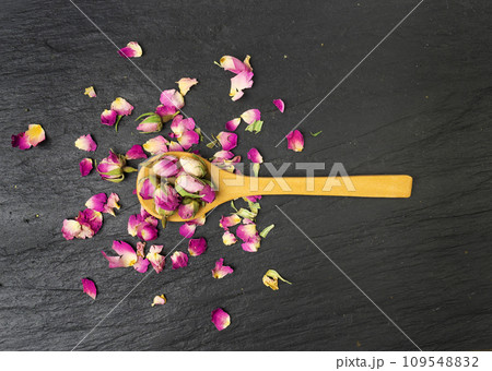 Dry Rose Buds, Roses Petals for Pink Flower Tea, Dried Persian Rosebuds, Rose Buds Textured Flowers 109548832