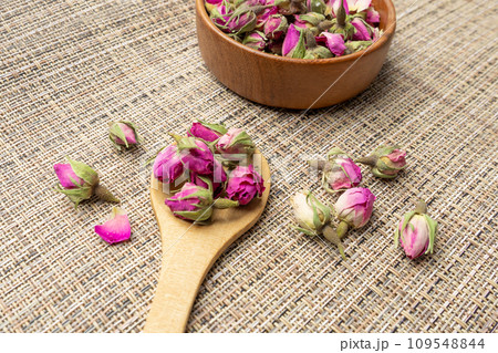 Dry Rose Buds, Roses Petals for Pink Flower Tea, Dried Persian Rosebuds, Rose Buds Textured Flowers 109548844