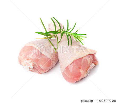 Raw Chicken Drumsticks Isolated, Uncooked Poultry Legs, Fresh Hen Meat, Fresh Chicken Drumstick 109549200
