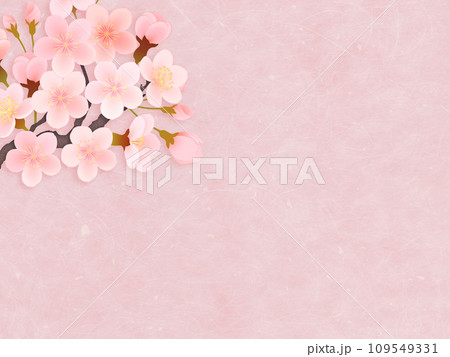 シンプルな満開の桜のイラスト 109549331