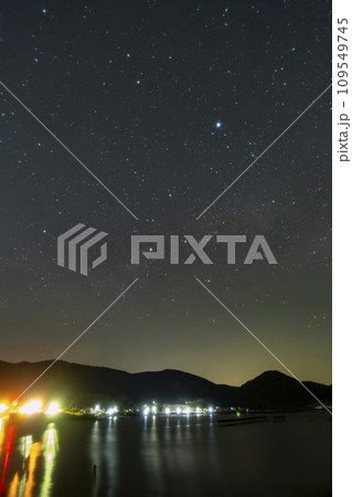 瀬戸内の春の星景　天の川と白鳥座 109549745