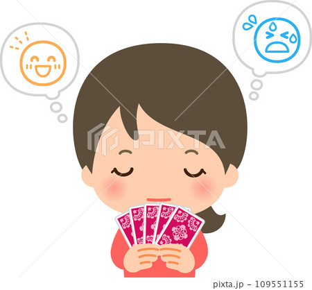 感情を表情に出さないポーカーフェイスの女性 感情を表情に出さないポーカーフェイスの女性 109551155