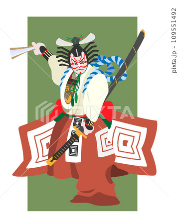 歌舞伎の暫 歌舞伎の暫 109551492