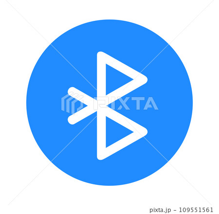 シンプルな青色のBluetoothマーク 109551561