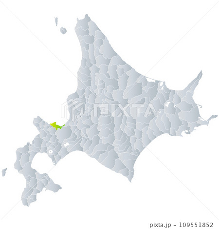 小樽市と北海道地図 109551852