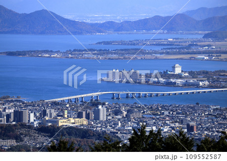 比叡山　奥比叡ドライブウエイ琵琶湖展望台からの眺望 109552587