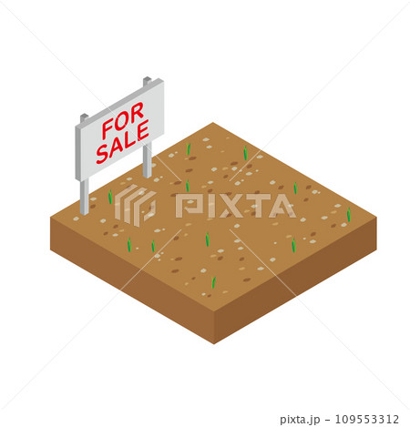 売地のイメージイラスト 売地のイメージイラスト 109553312
