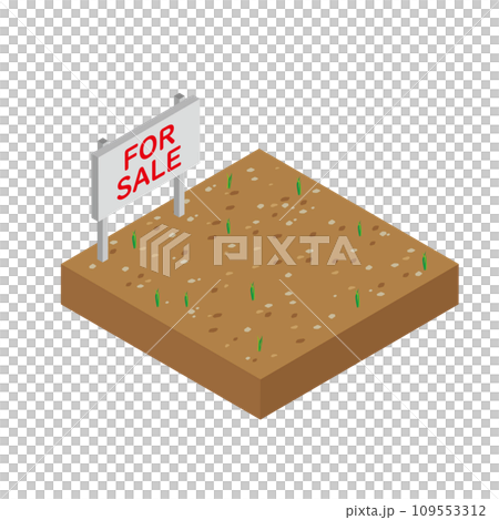 売地のイメージイラスト 売地のイメージイラスト 109553312