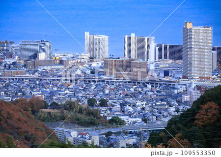 比叡山ドライブウエイからの大津市街と琵琶湖の眺望 109553350