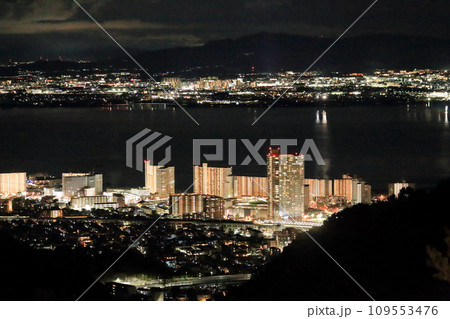 比叡山ドライブウエイからの大津市街の夜景 109553476