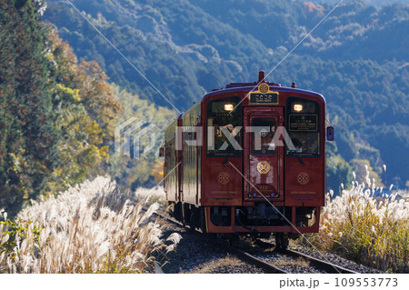ススキの中を走る平成筑豊鉄道「ことこと列車」 109553773