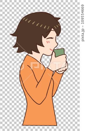 一個放鬆的母親的插圖 109554669