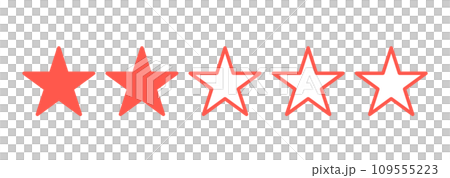 簡單的紅色兩星標記 109555223