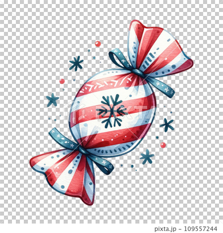 Colorful Candy Delights in Watercolor,Sweet Treats Collection on isolated background 109557244