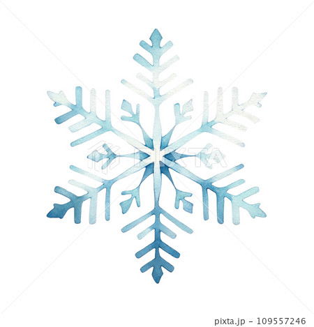 Watercolor Snowflakes, Delicate Winter Art on isolated background Watercolor Snowflakes, Delicate Winter Art on isolated background 109557246