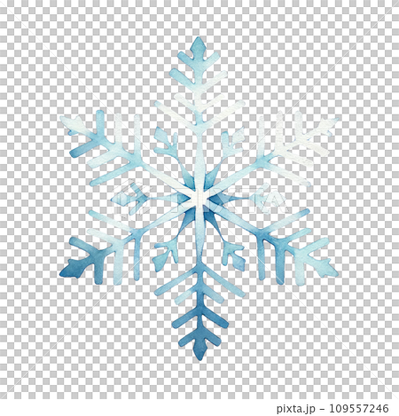 Watercolor Snowflakes, Delicate Winter Art on isolated background Watercolor Snowflakes, Delicate Winter Art on isolated background 109557246