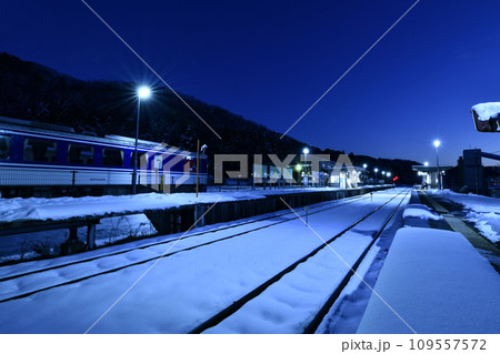 西粟倉駅雪景色 西粟倉駅雪景色 109557572