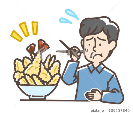 天ぷら　男性　辛い 109557840