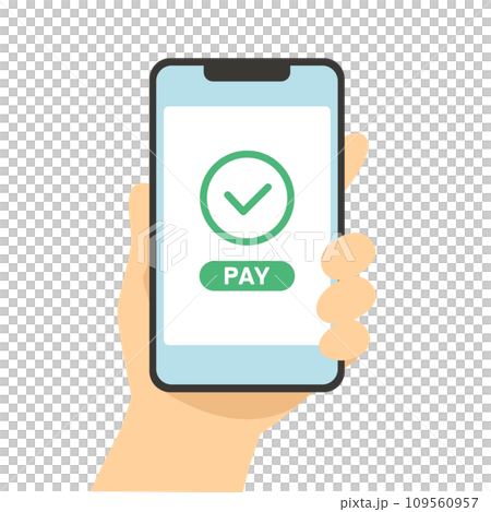 Illustration of cashless payment 109560957