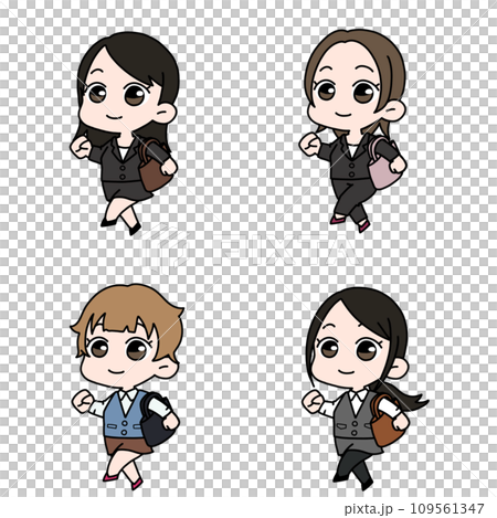 Working woman illustration set 9 Working woman illustration set 9 109561347