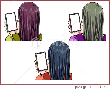 スマホをチェックする_3 スマホをチェックする_3 109561738