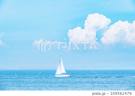 海に浮かぶヨット 109562479
