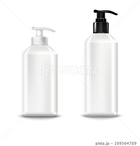 Gel, Foam Or Liquid Soap Dispenser Pump Plastic Bottle White. Ready For Your Design. Product Packing Gel, Foam Or Liquid Soap Dispenser Pump Plastic Bottle White. Ready For Your Design. Product Packing 109564789