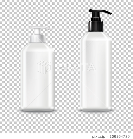 Gel, Foam Or Liquid Soap Dispenser Pump Plastic Bottle White. Ready For Your Design. Product Packing Gel, Foam Or Liquid Soap Dispenser Pump Plastic Bottle White. Ready For Your Design. Product Packing 109564789