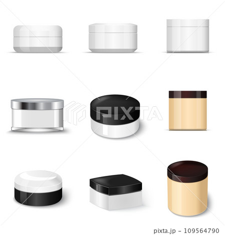 Beauty products. Packaging containers templates set. 109564790