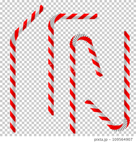 vector illustration of red colored disposable plastic drinking straw isolated on white background 109564907