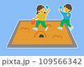砂場で遊ぶ子供たち 109566342