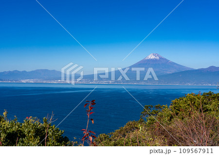 西伊豆・富士山と駿河湾を望む 西伊豆・富士山と駿河湾を望む 109567911