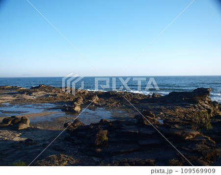 The rocky beach of Mooloolaba, Queensland, Sunshine Coast, Australia. The rocky beach of Mooloolaba, Queensland, Sunshine Coast, Australia. 109569909