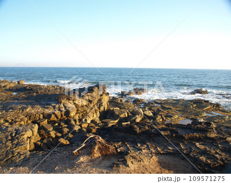 The rocky beach of Mooloolaba, Queensland, Sunshine Coast, Australia in the morning. The rocky beach of Mooloolaba, Queensland, Sunshine Coast, Australia in the morning. 109571275