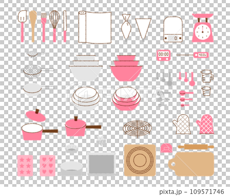 Illustration of confectionery supplies Illustration of confectionery supplies 109571746