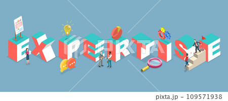 3D Isometric Flat Vector Illustration of Expertise 3D Isometric Flat Vector Illustration of Expertise 109571938