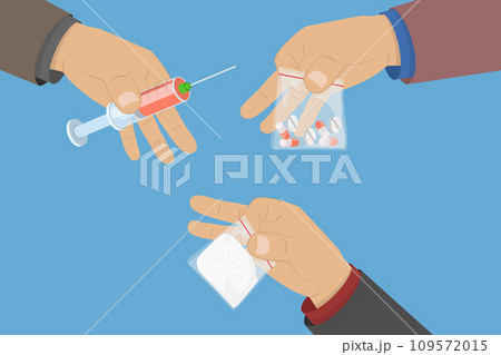 3D Isometric Flat Vector Illustration of Drug Trade 109572015