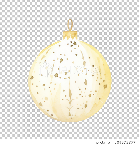 watercolor christmas decoration element isolated 109573877